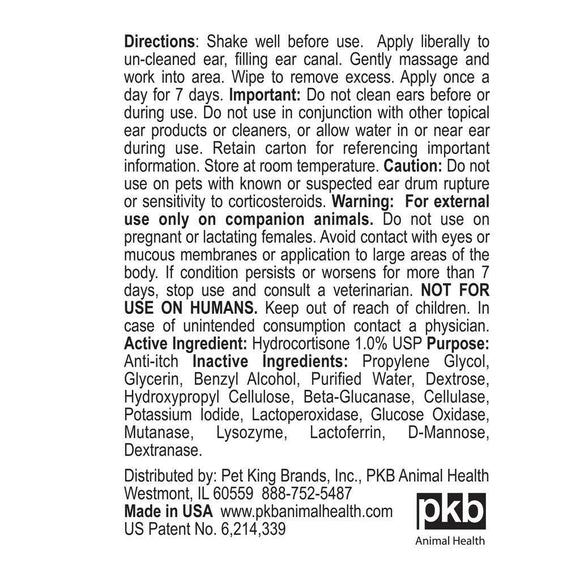 zymox otic plus hydrocortisone 1% 1oz -  directions
