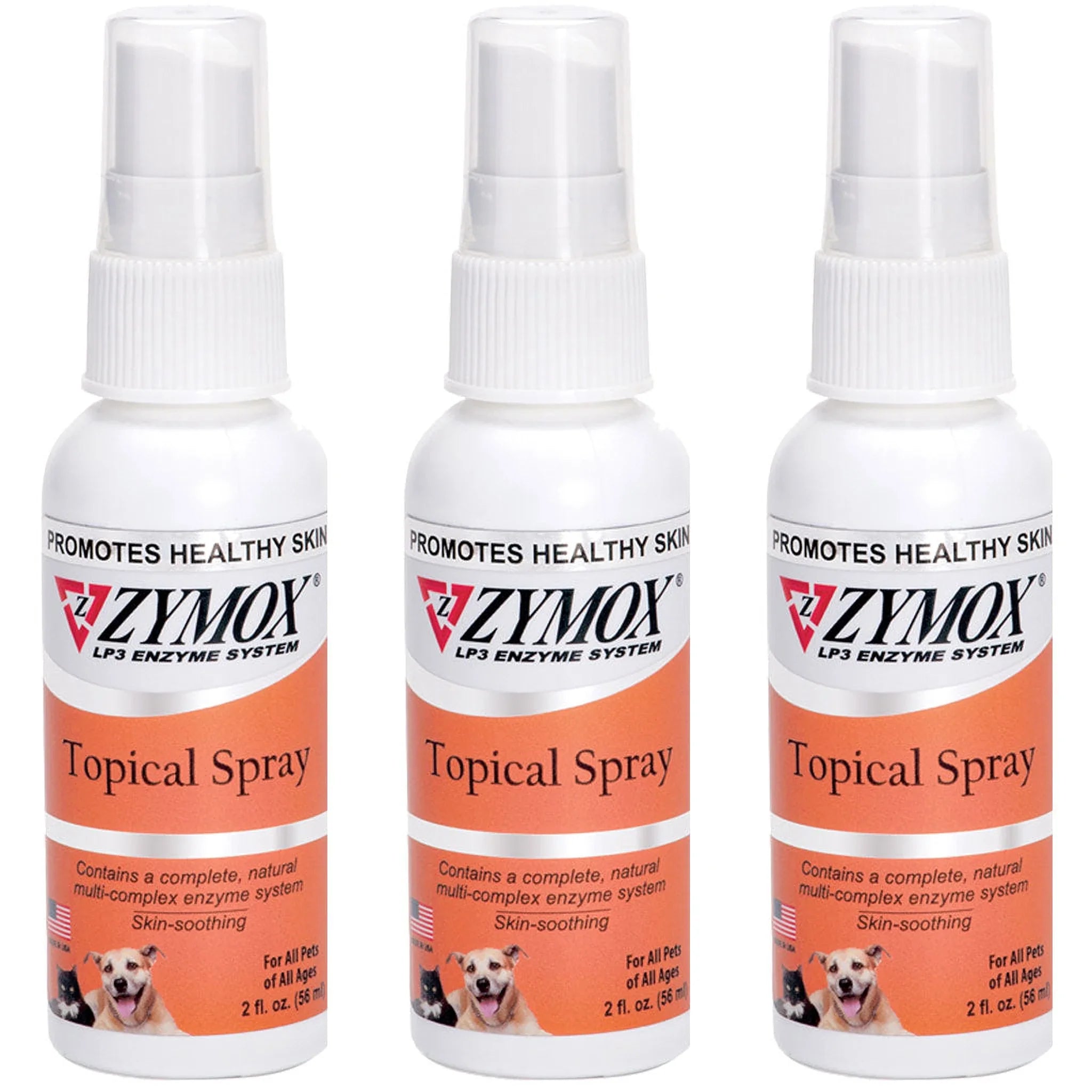 Zymox Hydrocortisone-Free Enzyme Topical Spray for Dogs & Cats