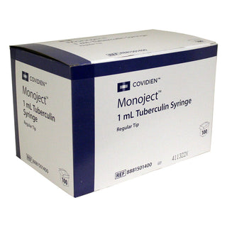 Monoject 1 mL Tuberculin Syringe, Regular Tip (100 count)