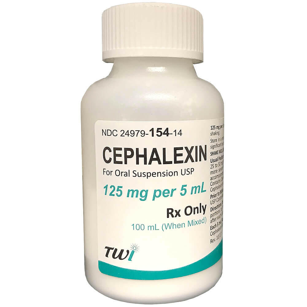 Cephalexin 125 mg/5ml Oral Suspension (100ml)