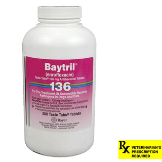 Baytril Taste Tabs, 136 mg