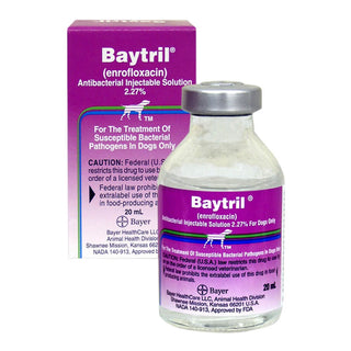 Baytril 2.27% Injectable Solution (20ml)