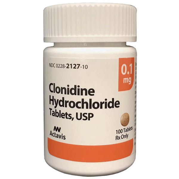 Clonidine 0.1 mg (100 tablets)