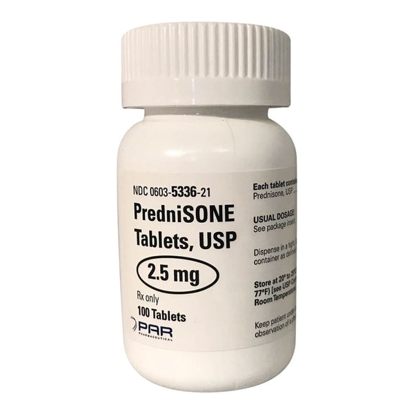 Prednisone Tablets, 2.5mg
