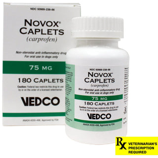 Novox (Carprofen) Caplets, 75 mg