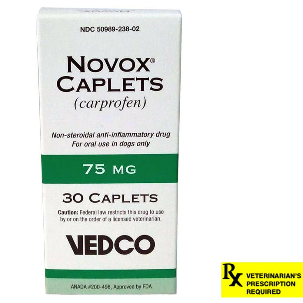 Novox (Carprofen) Caplets, 75 mg