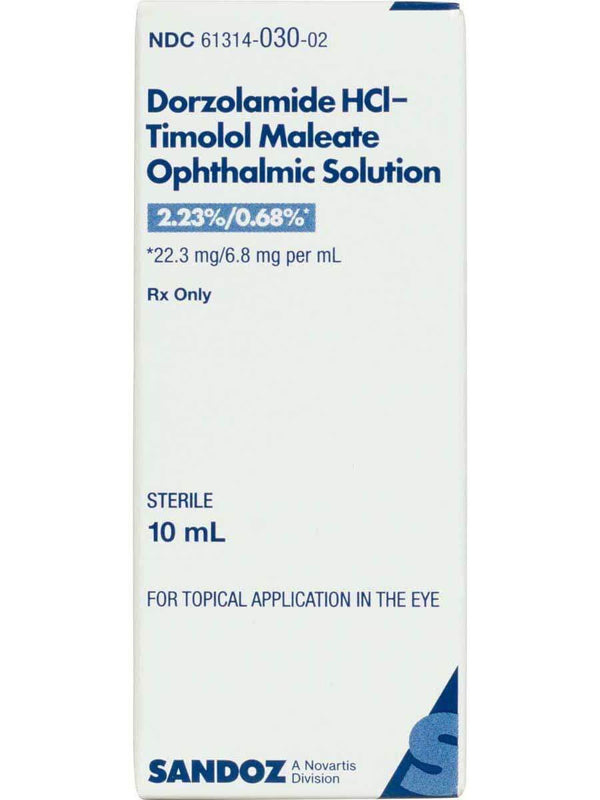 Dorzolamide-Timolol Ophthalmic Solution (10ml)