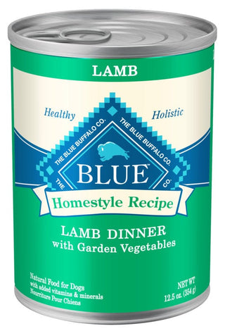Blue Buffalo Homestyle Recipe Adult Lamb Dinner with Garden Vegetables Canned Dog Food