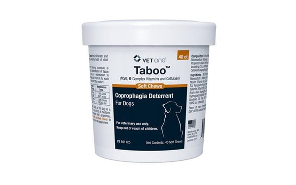 Taboo Coprophagia Deterrent Soft Chews for Dogs  40 Count