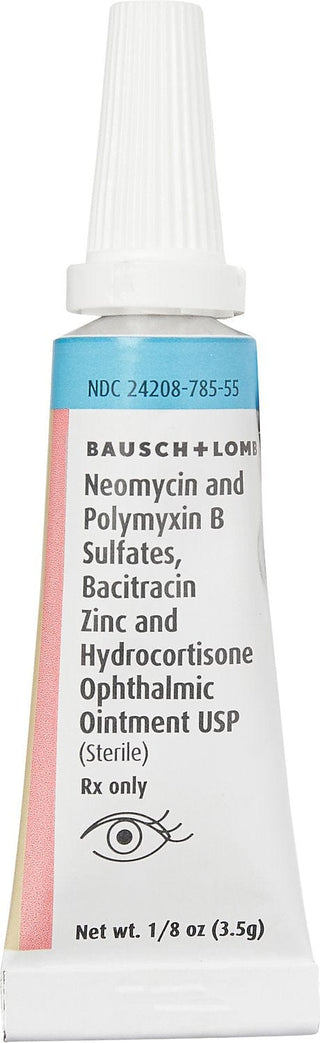 Neo/poly/bac with Hydrocortisone Ophthalmic Ointment (3.5 g)