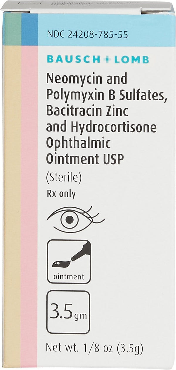 Neo/poly/bac with Hydrocortisone Ophthalmic Ointment (3.5 g)