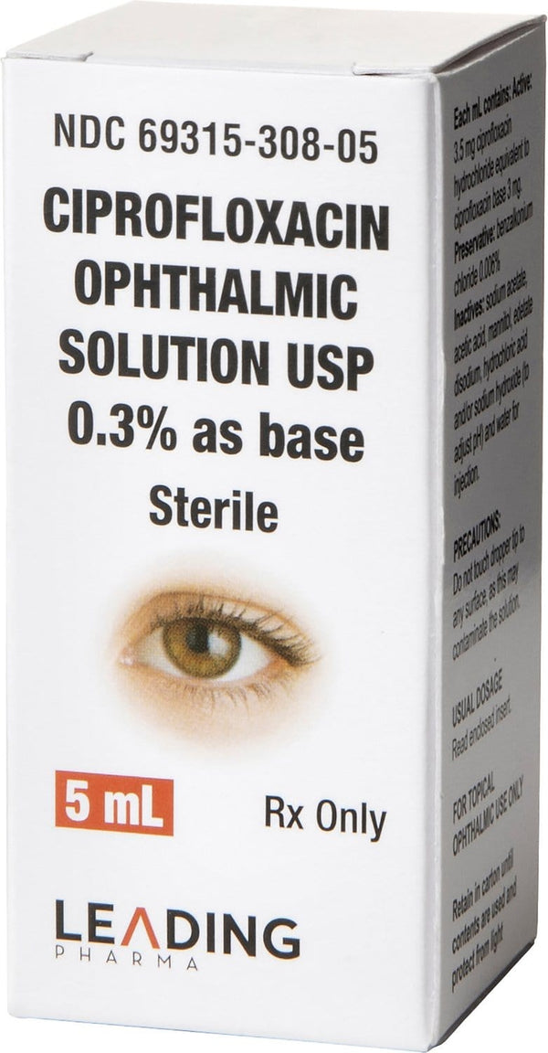 Ciprofloxacin 0.3% Ophthalmic Solution (5 ml)