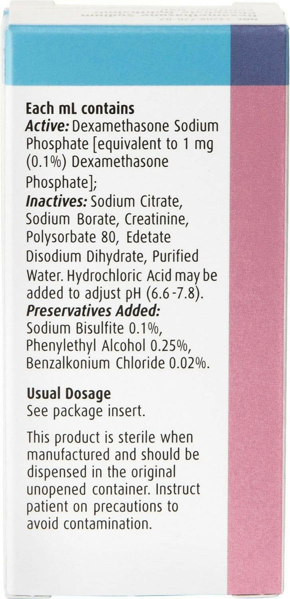 Dexamethasone 0.1% Opthalmic Solution (5ml)