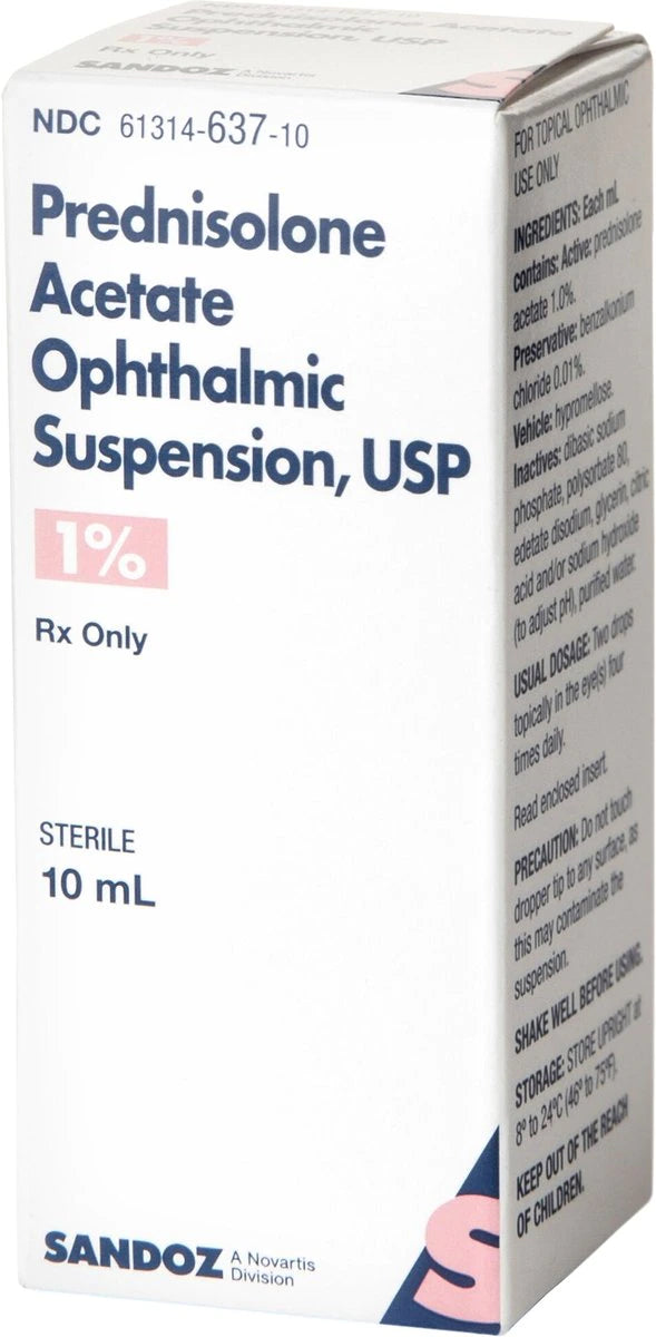 Prednisolone Acetate Ophthalmic Suspension 1%