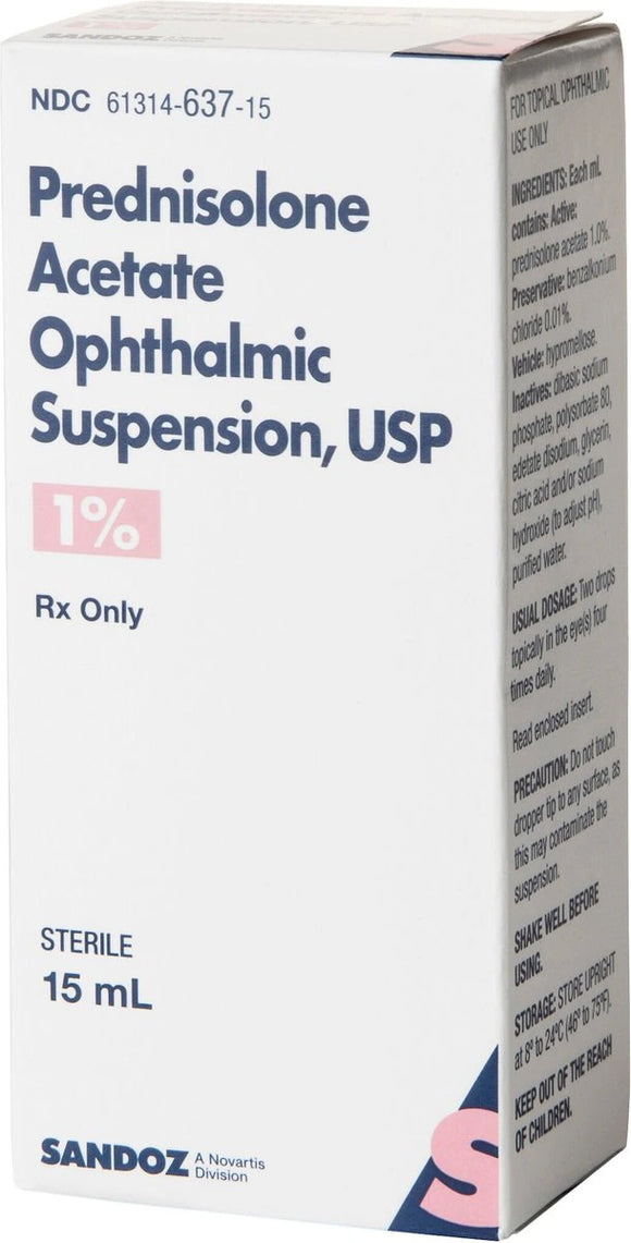 Prednisolone Acetate Ophthalmic Suspension 1%