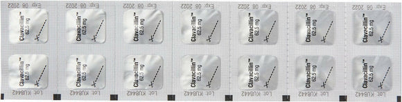Clavacillin (Amoxicillin Trihydrate/Clavulanate Potassium) 62.5mg