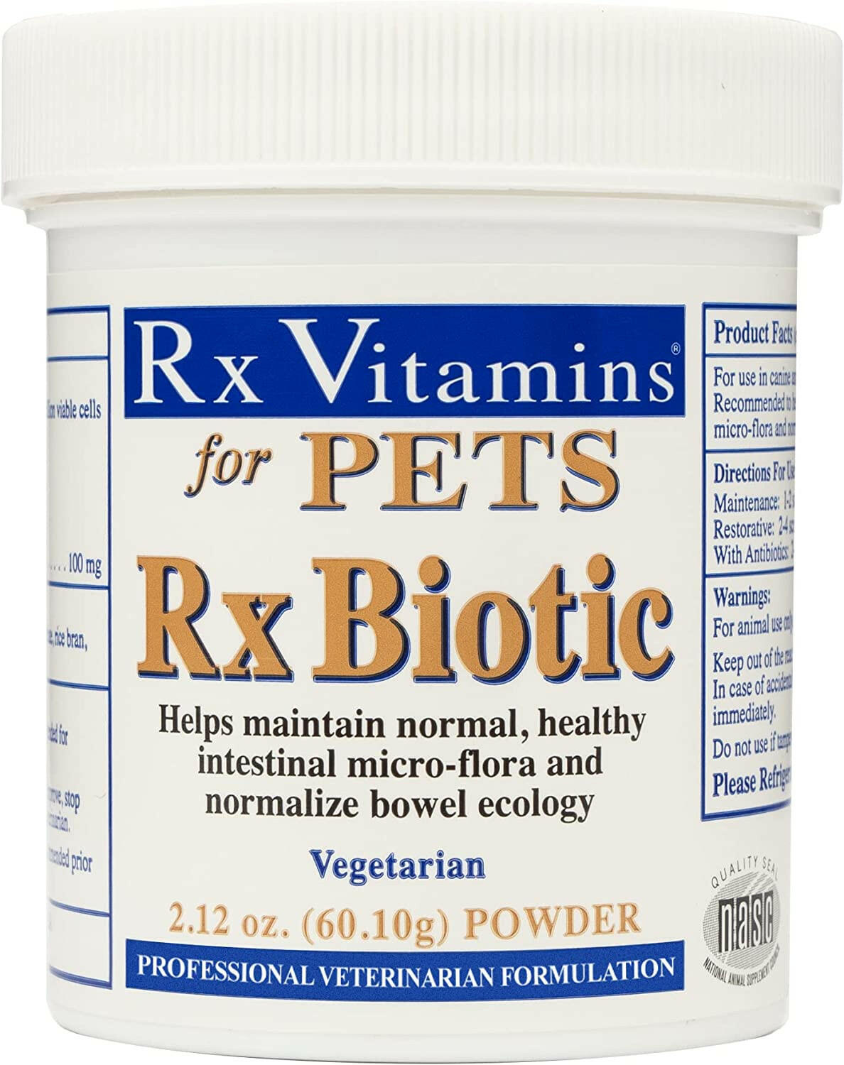 Rx Biotic Powder Digestive Supplement for Cats & Dogs