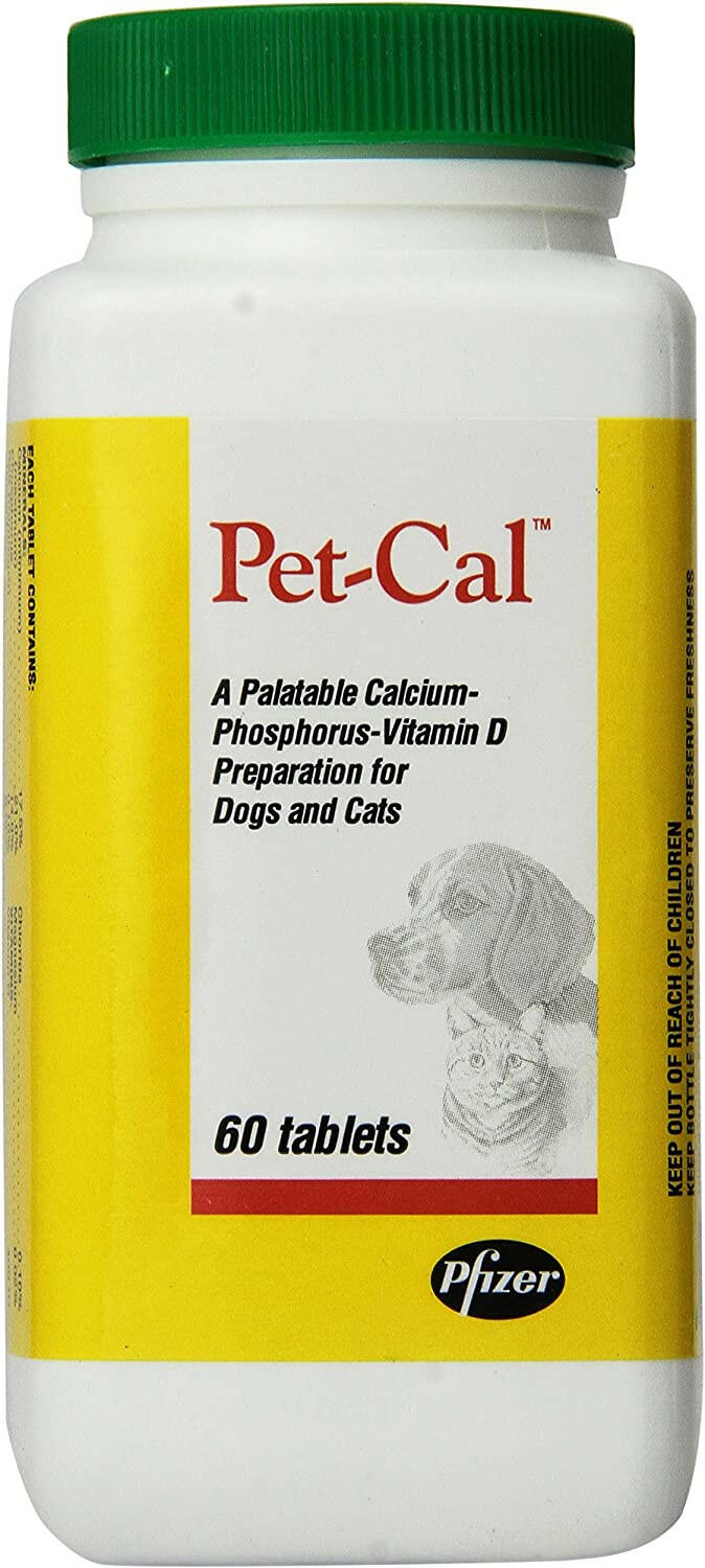 Pet-Cal Supplement For Dogs and Cats (60 tablets)