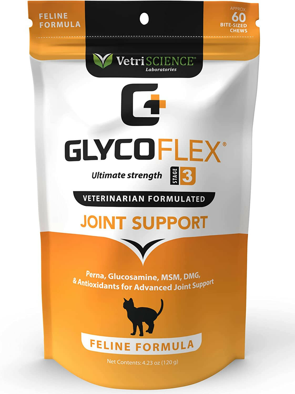 VetriScience GlycoFlex Stage 3 Bite-Sized Chews for Cats (60 soft chews)