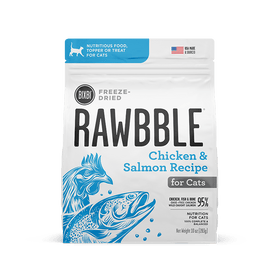 Bixbi Rawbble Freeze Dried Cat Food, Chicken & Salmon Recipe