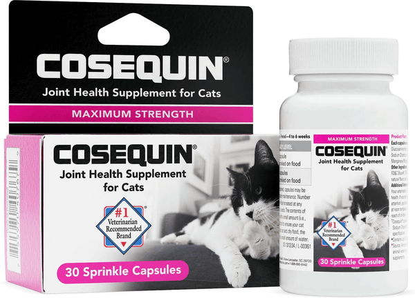 Nutramax Cosequin Joint Health Supplement for Cats - With Glucosamine and Chondroitin, 30 Capsules