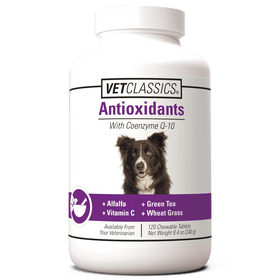Vet Classics Antioxidants With Coenzyme Q-10 for Dogs (120 chewable tablets)