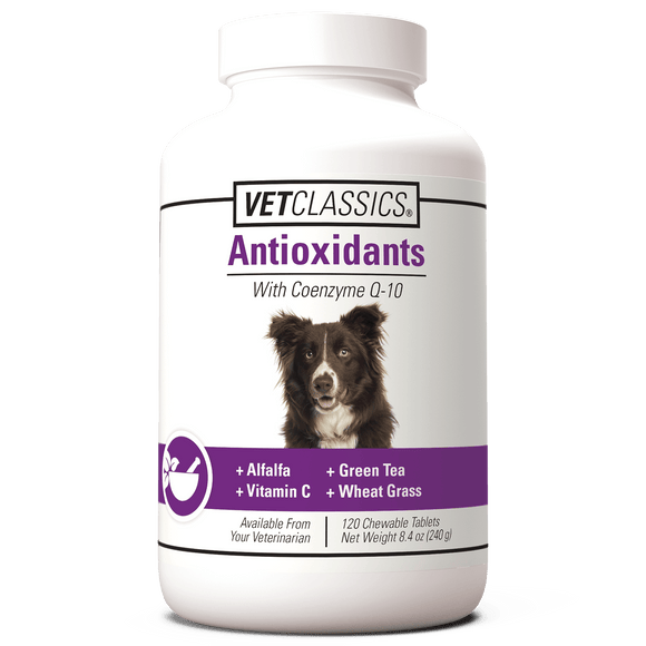 Vet Classics Antioxidants With Coenzyme Q-10 for Dogs (120 chewable tablets)