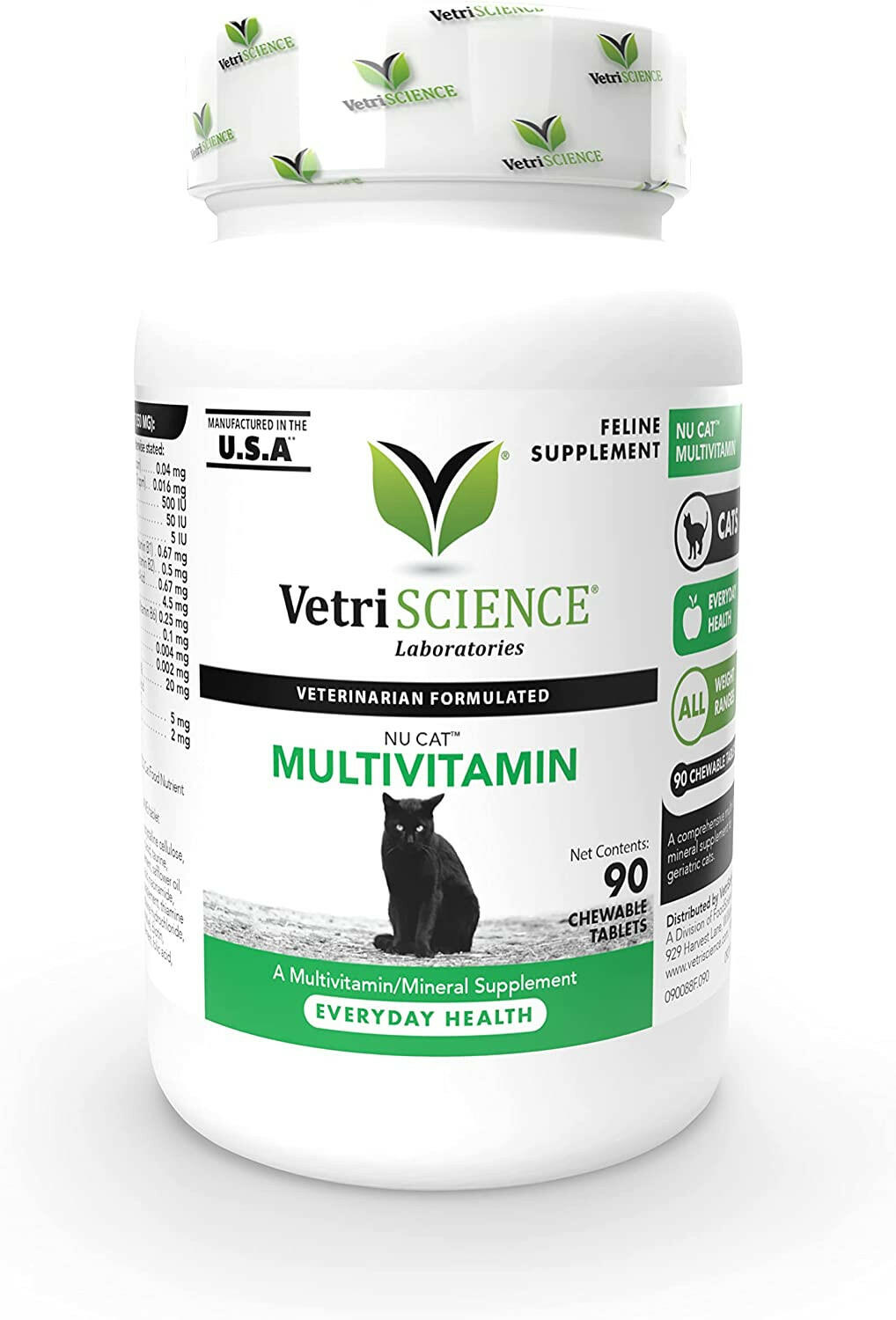 VetriScience NuCat Multivitamin for Cats (90 chewable tablets)