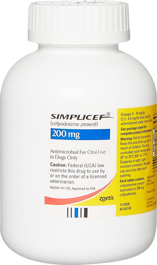 Simplicef Tablets, 200 mg