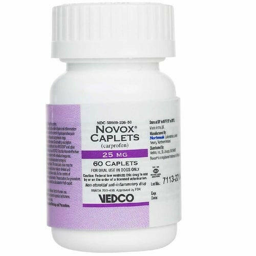 Novox (Carprofen) Caplets, 25 mg