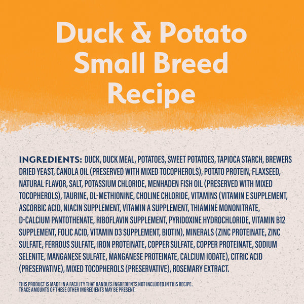 Natural Balance Limited Ingredient Reserve Grain Free Duck & Potato Small Breed Recipe Dry Dog Food