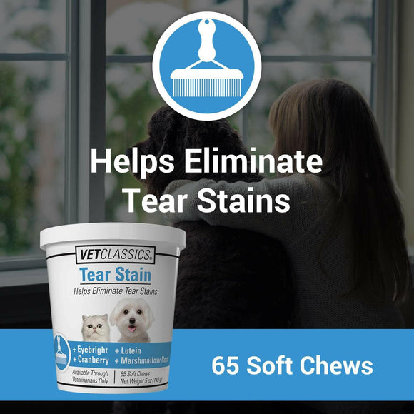 Vet Classics Tear Stain Soft Chews for Dogs & Cats (65 count)