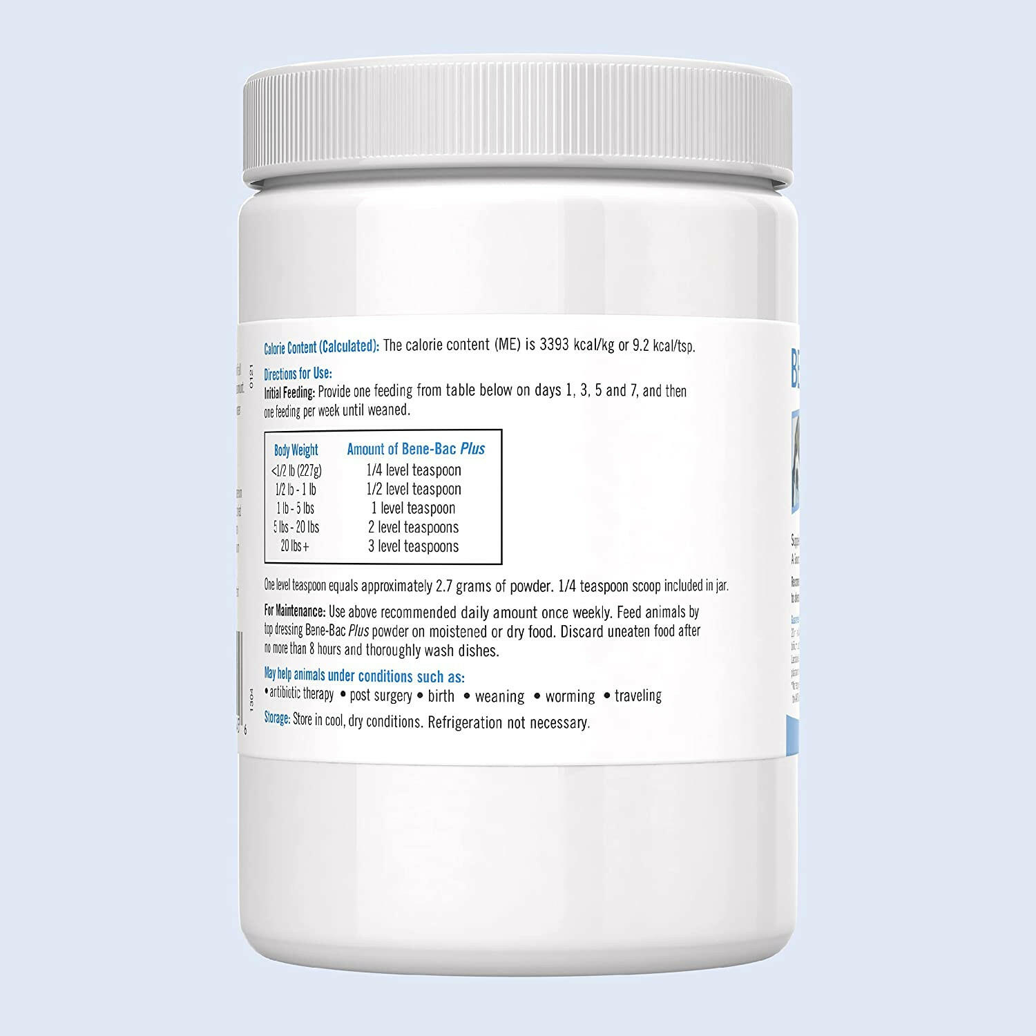 bene bac probiotic packaging