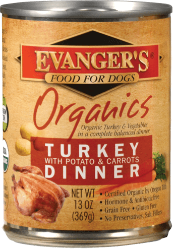 Evangers 100% Organic Turkey with Potato And Carrots Canned Dog Food