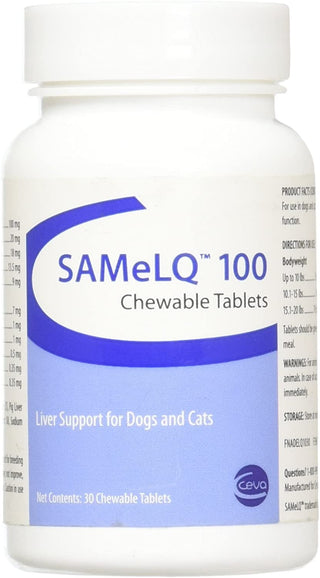 SAMeLQ 100 chewable tablets bottles for pet health
