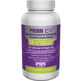 Proin ER Chewable Tablets for Dogs, 74 mg - 30 Tablets