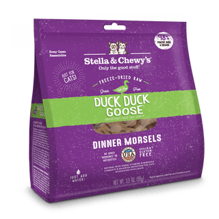 Stella & Chewy's Duck Duck Goose Grain Free Dinner Morsels Freeze Dried Raw Cat Food