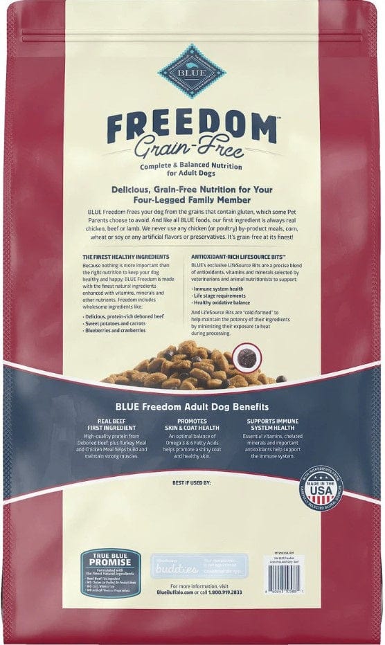 Blue Buffalo Freedom Grain-Free Adult Beef Recipe Dry Dog Food
