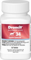 Droncit for Dogs, 34 mg