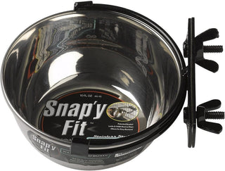 Midwest Stainless Steel Snap'y Fit Water and Feed Bowl