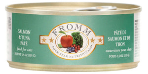Fromm Four Star Cat Salmon/Tuna Pate 5.5 oz (Case of 12) - Wet Cat Food 1