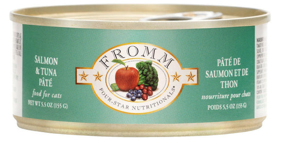 Fromm Four Star Cat Salmon/Tuna Pate 5.5 oz (Case of 12) - Wet Cat Food 1