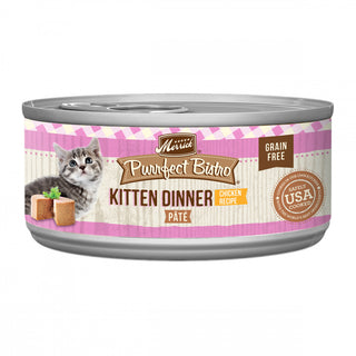 Merrick Purrfect Bistro Grain Free Pate Kitten Dinner Canned Cat Food
