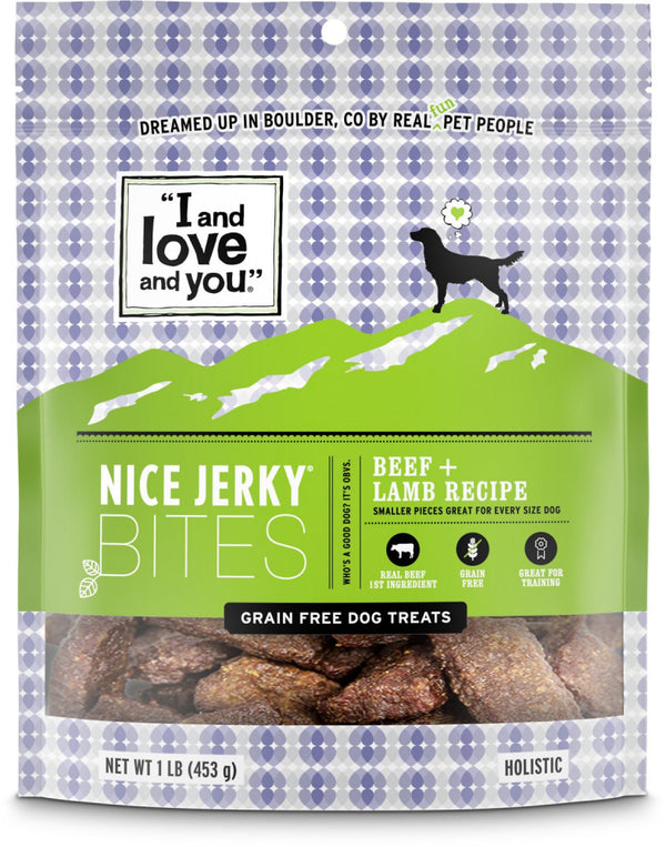 I And Love And You Nice Jerky Grain Free Beef & Lamb Dog Treats