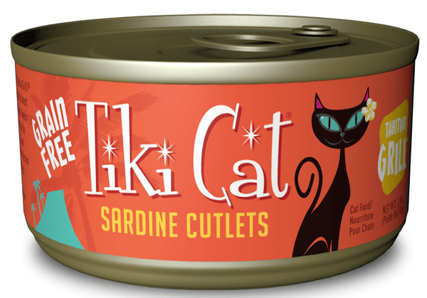 Tiki Cat Tahitian Grill Grain Free Sardine Cutlets Canned Cat Food