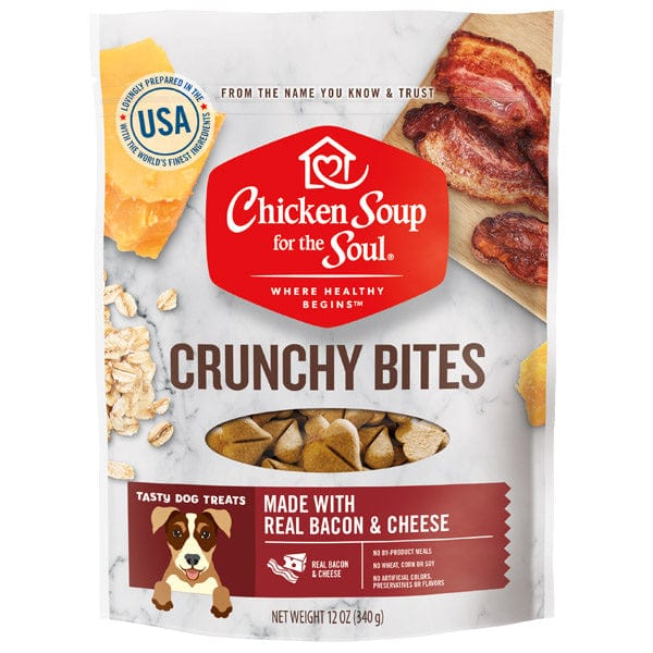 Chicken Soup For The Soul Bacon and Cheese Crunchy Bites Dog Treats
