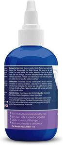 backside of vetericyn plus antimicrobial pet eye wash
