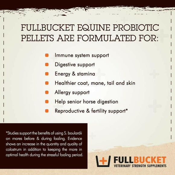 FullBucket Equine Probiotic Pellets (30 Servings)