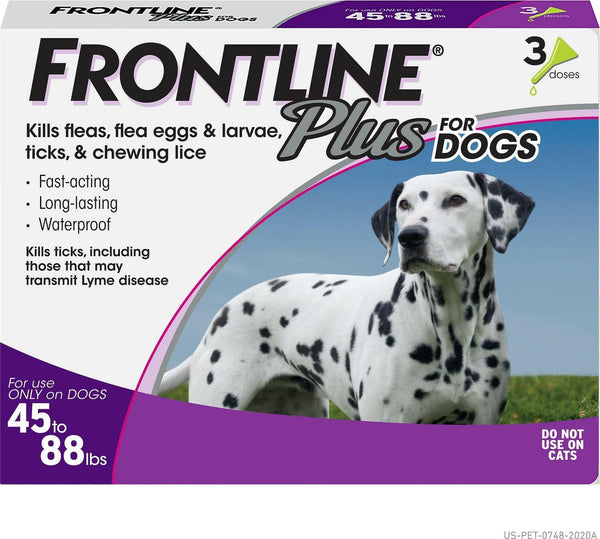 Frontline Plus for Large Dogs (45-88 lbs) Purple Box