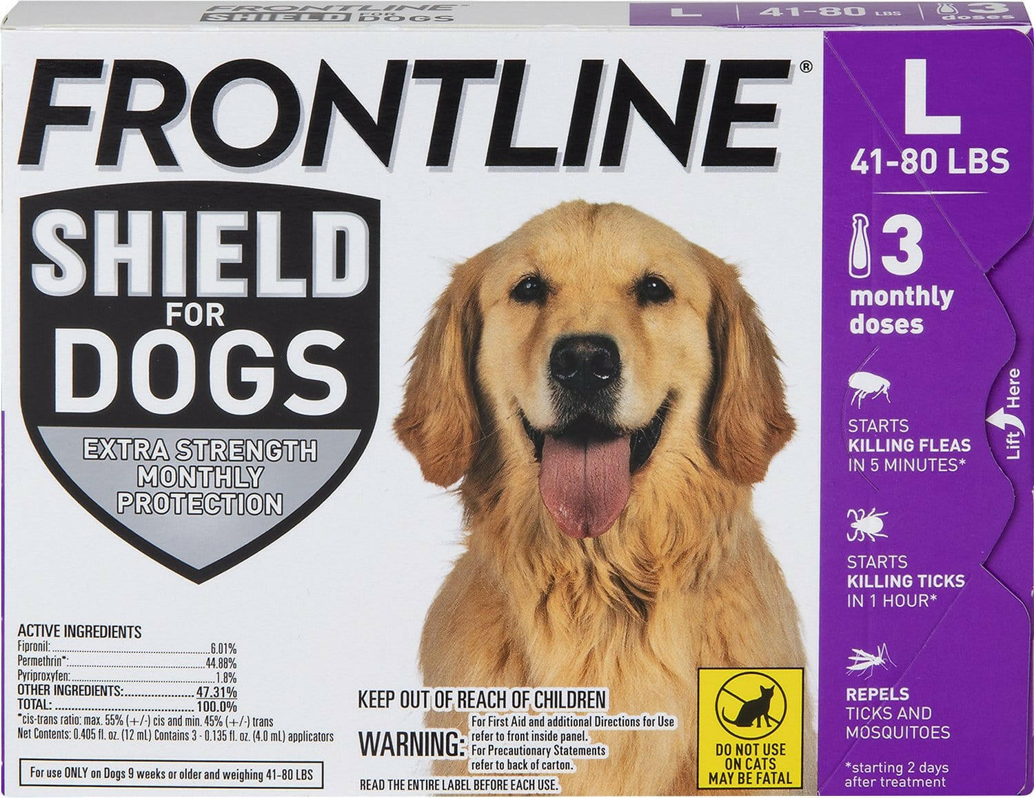 Frontline Shield for Large Dogs (41-80 lbs)